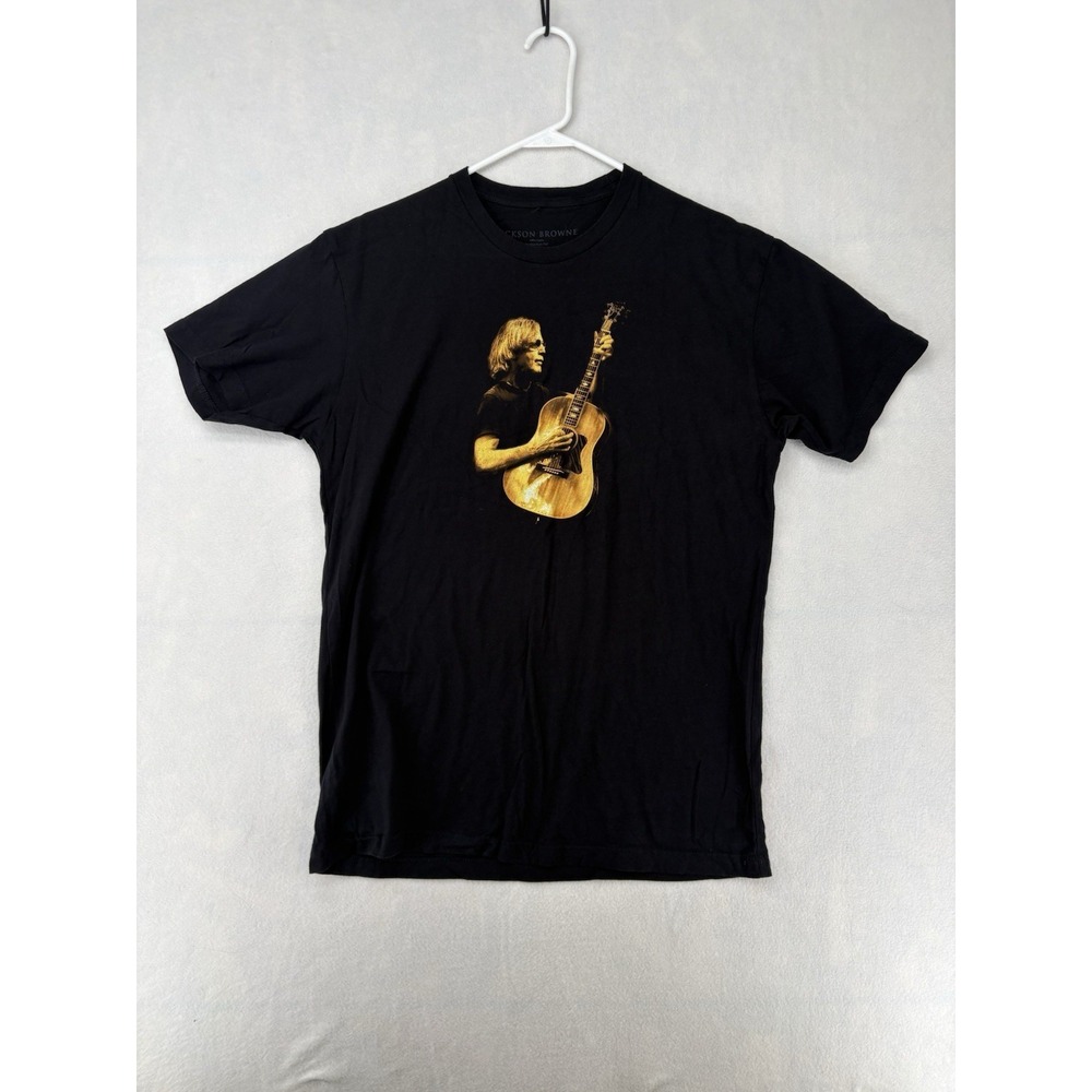 Jackson Browne June 2018 Tour Dates T-Shirt Black Original Rock & Pop Men Size L